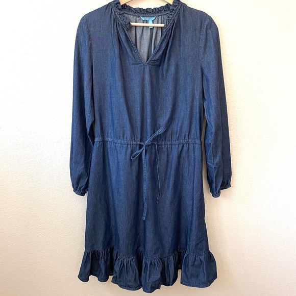 Draper James Chambray Popover Dress - Picture 5 of 10